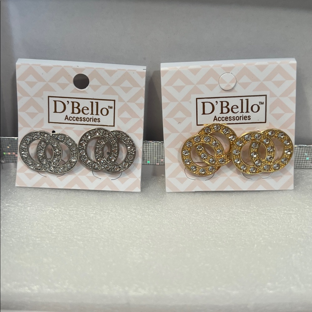 Fashion Gold or Silver Circle Posts